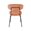LABEL51 Eetkamerstoel Zack - Rust - Ribcord - Black Frame - Afbeelding 5