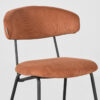 LABEL51 Eetkamerstoel Zack - Rust - Ribcord - Black Frame - Afbeelding 6