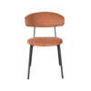 LABEL51 Eetkamerstoel Zack - Rust - Ribcord - Black Frame - Afbeelding 3