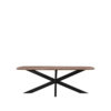 LABEL51 Eetkamertafel Zane - Espresso - Mangohout - 190x100 cm - Afbeelding 3