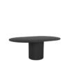 LABEL51 Eetkamertafel Oliva - Zwart - Eiken - 150-200 cm - Uitschuifbaar - Afbeelding 3