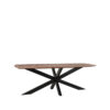 LABEL51 Eetkamertafel Zane - Espresso - Mangohout - 220x100 cm