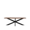 LABEL51 Eetkamertafel Zane - Espresso - Mangohout - 220x100 cm - Afbeelding 3