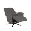 LABEL51 Fauteuil Oslo - Antraciet - Micro Suede - One Size - Afbeelding 4