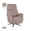 LABEL51 Fauteuil Oslo - Taupe - Micro Suede - One Size