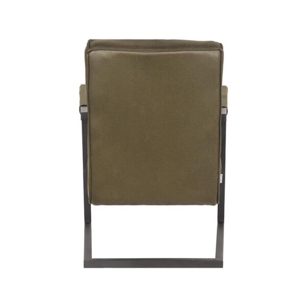D-MAXX Fauteuil Denmark - Army green - Microfiber - Afbeelding 4