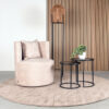 LABEL51 Fauteuil Evy - Naturel - Velours - 65 cm - Afbeelding 7
