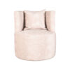LABEL51 Fauteuil Evy - Naturel - Velours - 65 cm - Afbeelding 3