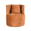 LABEL51 Fauteuil Evy - Oker - Velours - 65 cm - Afbeelding 3