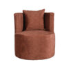 LABEL51 Fauteuil Evy - Rust - Velours - 65 cm - Afbeelding 3