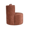 LABEL51 Fauteuil Evy - Rust - Velours - 65 cm - Afbeelding 4