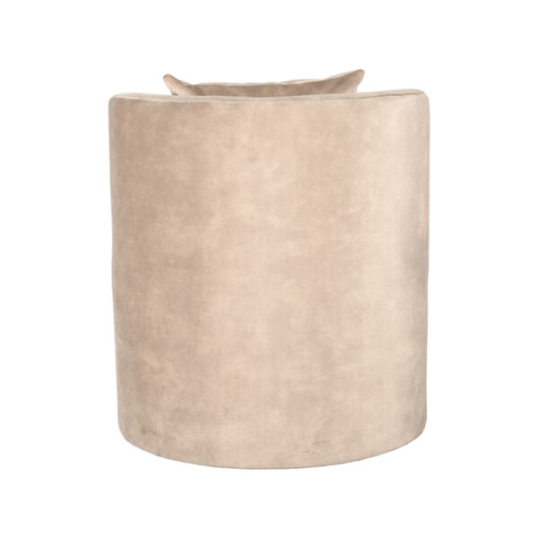 LABEL51 Fauteuil Evy - Zand - Velours - 65 cm - Afbeelding 5