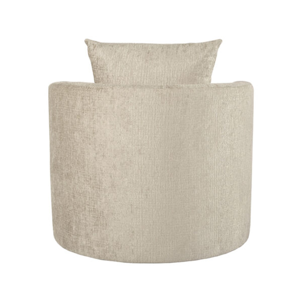 LABEL51 Fauteuil Evy - Beige - Elegance - 90 cm - Afbeelding 5