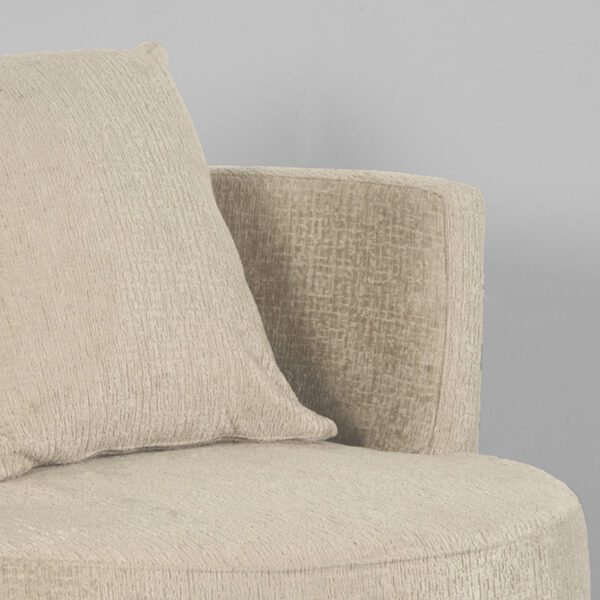 LABEL51 Fauteuil Evy - Beige - Elegance - 90 cm - Afbeelding 6
