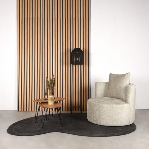 LABEL51 Fauteuil Evy - Beige - Elegance - 90 cm - Afbeelding 7