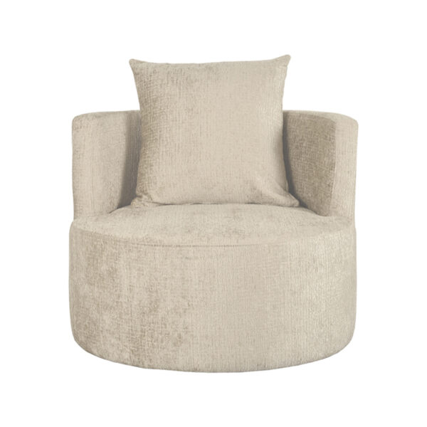 LABEL51 Fauteuil Evy - Beige - Elegance - 90 cm - Afbeelding 3