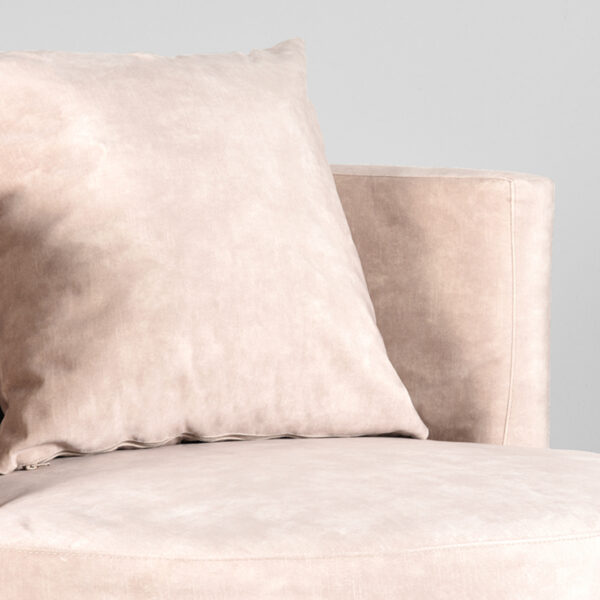 LABEL51 Fauteuil Evy - Naturel - Velours - 90 cm - Afbeelding 6