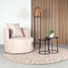 LABEL51 Fauteuil Evy - Naturel - Velours - 90 cm - Afbeelding 7