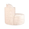 LABEL51 Fauteuil Evy - Naturel - Velours - 90 cm - Afbeelding 4