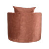 LABEL51 Fauteuil Evy - Rust - Velours - 90 cm - Afbeelding 5