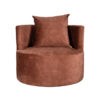 LABEL51 Fauteuil Evy - Rust - Velours - 90 cm - Afbeelding 3
