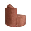 LABEL51 Fauteuil Evy - Rust - Velours - 90 cm - Afbeelding 4