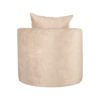 LABEL51 Fauteuil Evy - Zand - Velours - 90 cm - Afbeelding 5