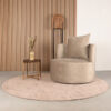 LABEL51 Fauteuil Evy - Zand - Velours - 90 cm - Afbeelding 7