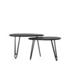 LABEL51 Salontafel Frisk - Zwart - Mangohout - 68 cm