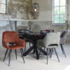 LABEL51 Eetkamerstoel Fer - Hunter - Velours - Black Frame - Afbeelding 7