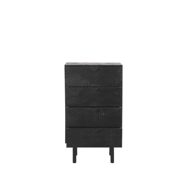 LABEL51 Ladekast Cotia - Zwart - Mangohout - Ladekast - Afbeelding 5