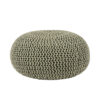 LABEL51 Poef Knitted - Olijfgroen - Katoen - L