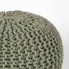 LABEL51 Poef Knitted - Olijfgroen - Katoen - L - Afbeelding 3