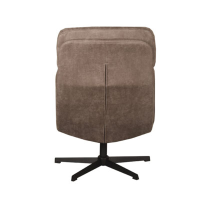 LABEL51 Fauteuil Alvar - Taupe - Micro Suede - Excl. Hocker - Afbeelding 6