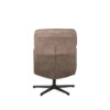 LABEL51 Fauteuil Alvar - Taupe - Micro Suede - Incl. Hocker - Afbeelding 6