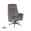 LABEL51 Fauteuil Bergen - Antraciet - Cosmo - Excl. Hocker
