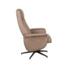 LABEL51 Fauteuil Bergen - Taupe - Micro Suede - Excl. Hocker - Afbeelding 7