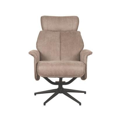 LABEL51 Fauteuil Verdal - Taupe - Micro Suede - Excl. Hocker - Afbeelding 6