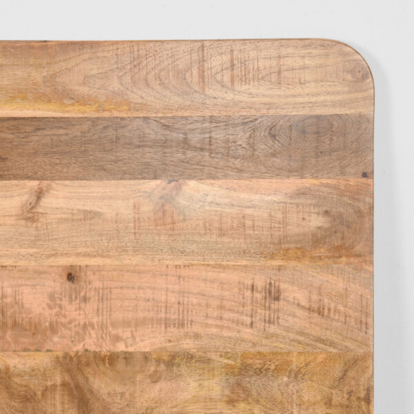 LABEL51 Eetkamertafel Tafelblad Sloppy Edge - Rough - Mangohout - 70 cm Sloppy - Afbeelding 4