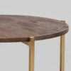 LABEL51 Salontafel Dox - Espresso - Mangohout - 70 cm - Goud - Afbeelding 4