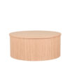 LABEL51 Salontafel Oliva - Naturel - Eiken - 70 cm - Rond