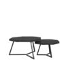 LABEL51 Salontafel Figure - Zwart - Mangohout - 70 cm - Afbeelding 3