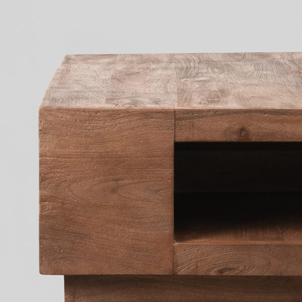 LABEL51 Salontafel Square - Espresso - Mangohout - 80 cm - Afbeelding 4