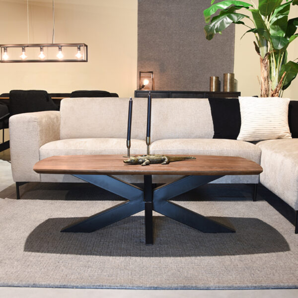 LABEL51 Salontafel Zane - Espresso - Mangohout - 120 cm - Afbeelding 5