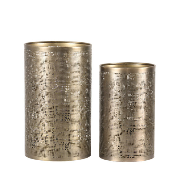 LABEL51 Kaarsenhouders - Antiek goud - Metaal - L - Afbeelding 3