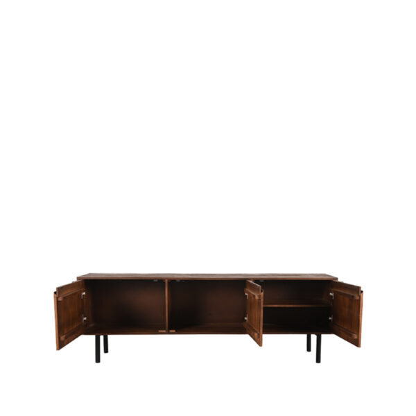 LABEL51 Tv-meubel Rio - Espresso - Mangohout - Tv-Meubel 180 cm - Afbeelding 5