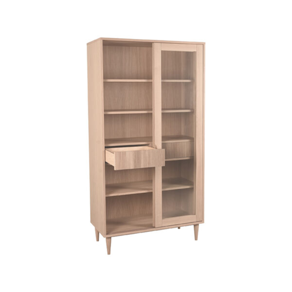 LABEL51 Vitrinekast Jule - Naturel - Eiken - Vitrinekast - Afbeelding 3