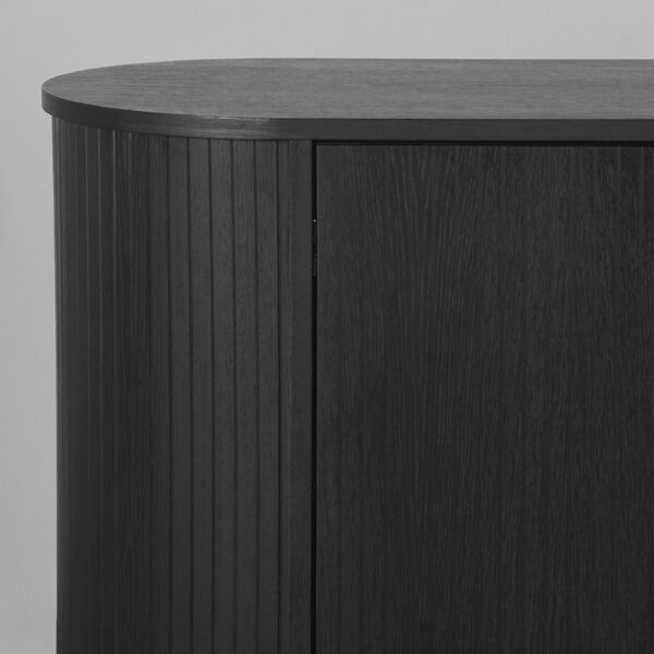 LABEL51 Dressoir Oliva - Zwart - Eiken - Dressoir 180 cm - Afbeelding 7