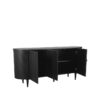 LABEL51 Dressoir Oliva - Zwart - Eiken - Dressoir 180 cm - Afbeelding 3