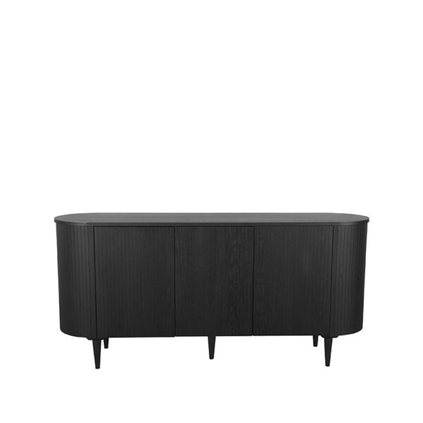 LABEL51 Dressoir Oliva - Zwart - Eiken - Dressoir 180 cm - Afbeelding 4
